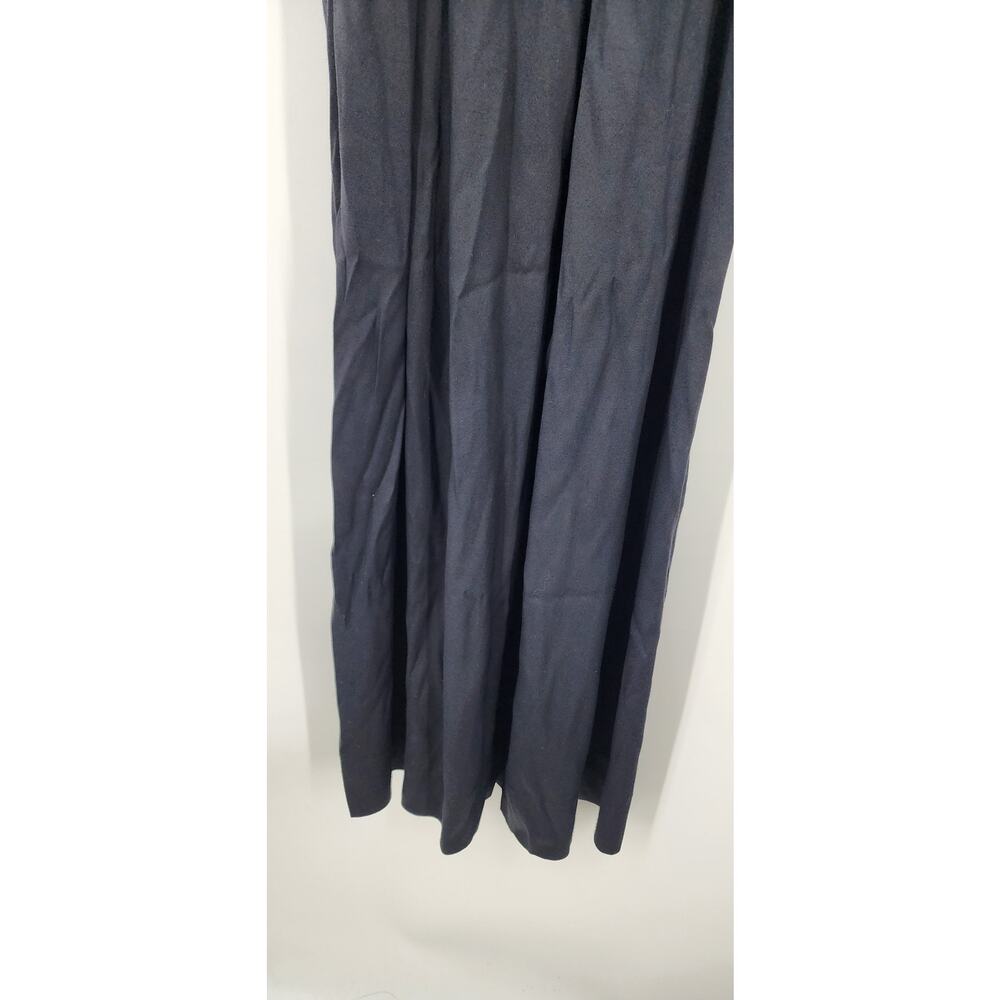 Vintage Jeffrey & Diana Black Wide Leg Jumpsuit Black Floral‎ Roset Size 6 - Picture 7 of 10